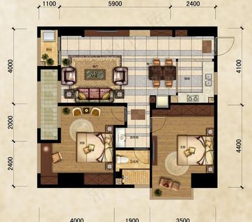 户型渲染图图片