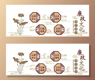 廉政文化墙图片
