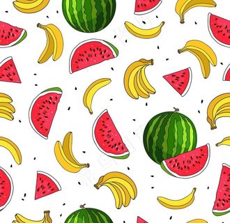 水果背景印花图片