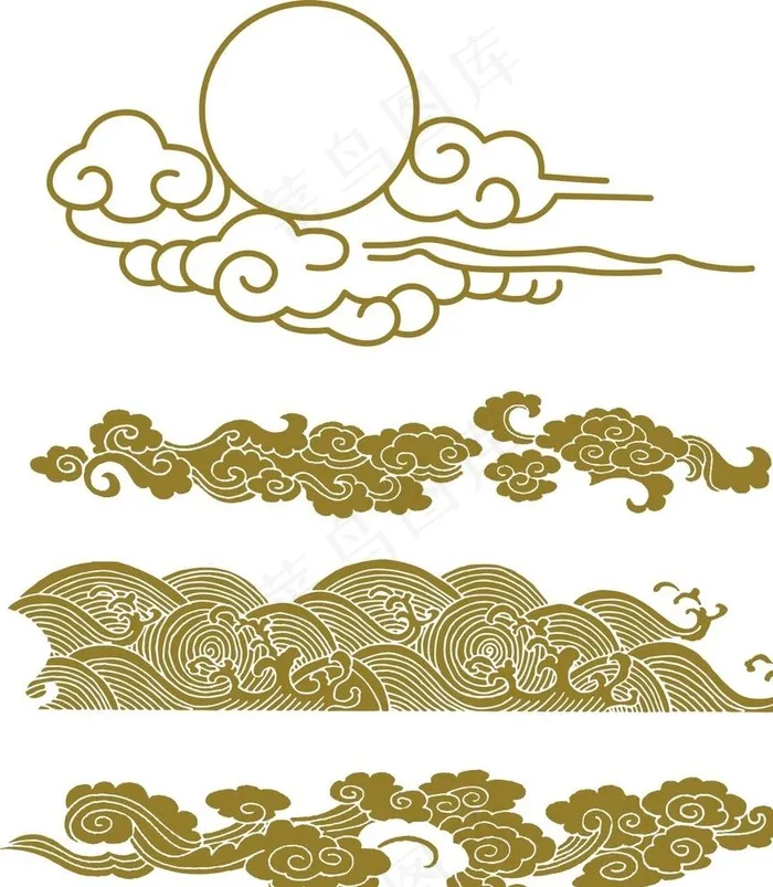祥云图片cdr矢量模版下载