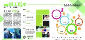 员工风采墙展板图片