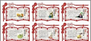 校园文化 校园展板 国学展板图片