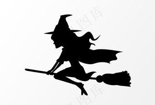 女巫剪影图片