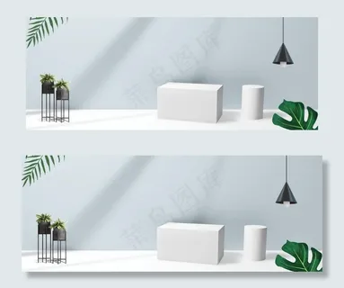 C4D电商背景图案图片