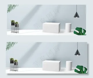 C4D电商背景图案图片