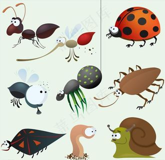 卡通昆虫图片