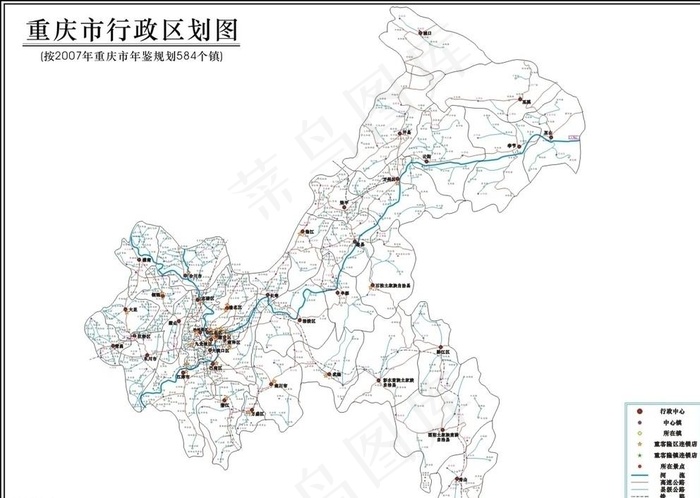 重庆交通区域图图片cdr矢量模版下载