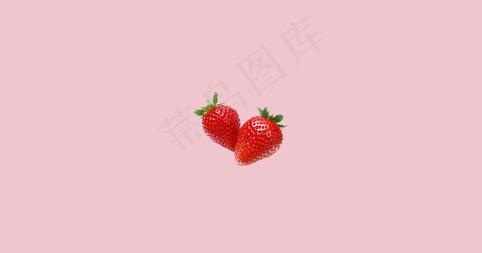 清新简约草莓电脑壁纸图片