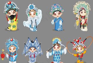 卡通国潮人物图片