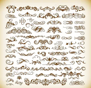 欧式花纹线条图片
