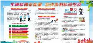 校园防欺凌海报图片