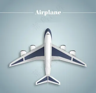 飞机俯视图图片