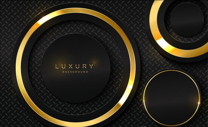 金色园圈底纹图片