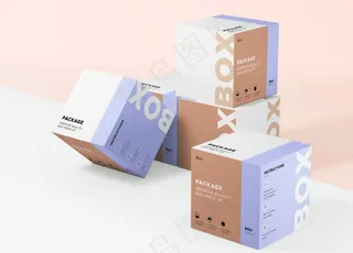 纸盒样机 箱样机 包装盒样机图片