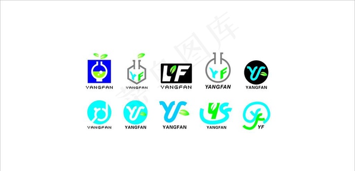 logo YF扬帆图片cdr矢量模版下载