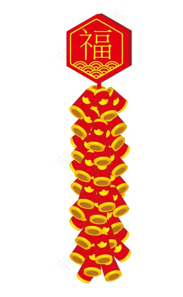 春节鞭炮图片cdr矢量模版下载