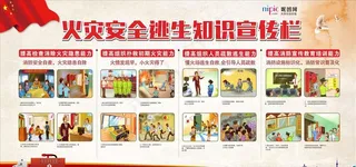 消防展板 全国消防 宣传日图片
