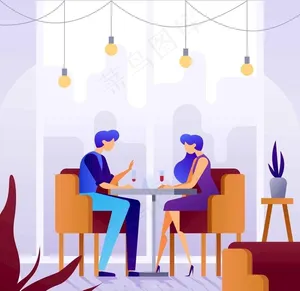 矢量聚餐图片