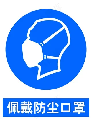 佩戴防尘口罩图片