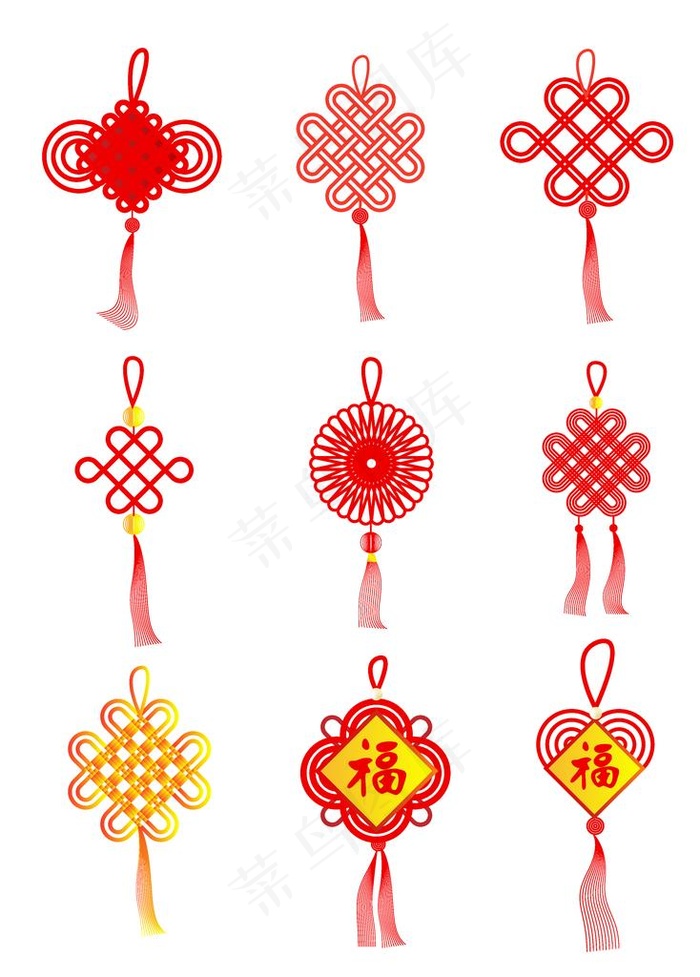 中国结图片ai矢量模版下载