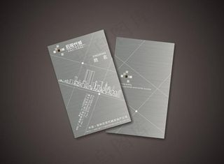 创意灰色名片图片