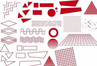 抽象直线防伪花纹图片