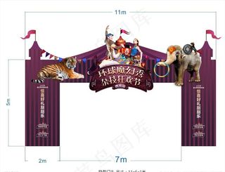 马戏团门头图片