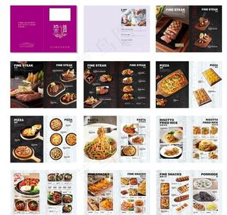 高档西餐菜谱图片