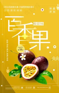 百香果海报图片