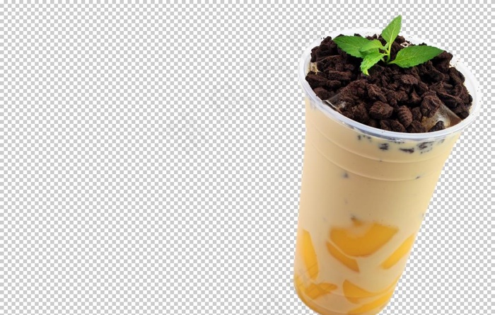 盆栽奶茶图片