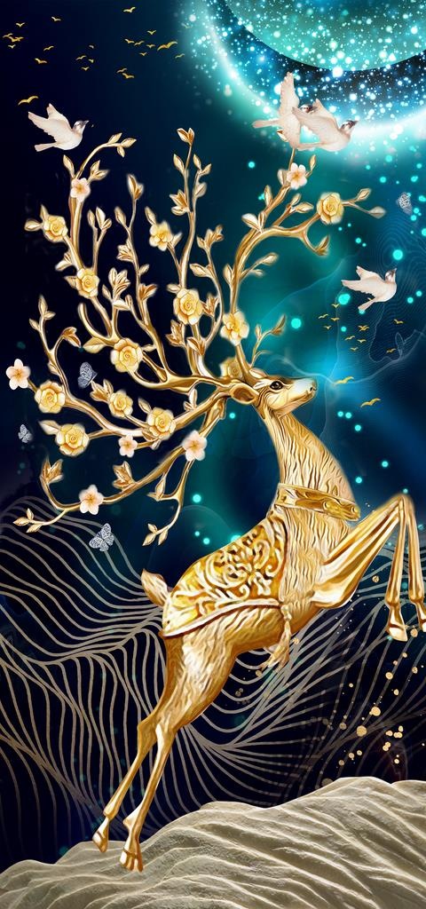 发财鹿图片