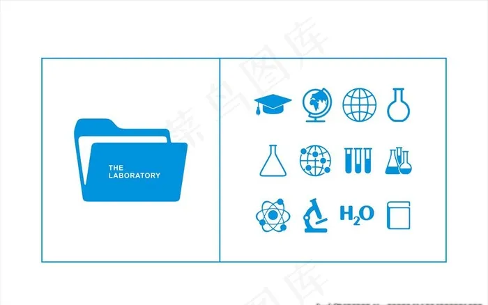实验室图标科技图标矢量图片