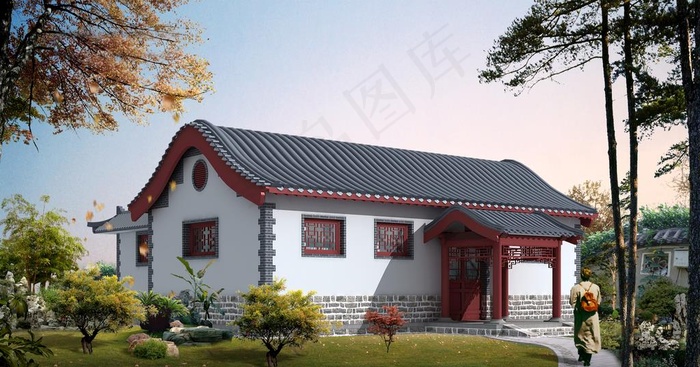 实用工程高清公厕效果图图片