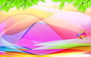 春天鲜花草地背景图片