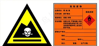 危废标识  危险废物标牌图片