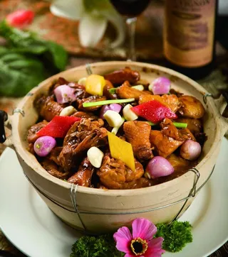 生啫滑鸡煲图片