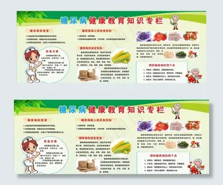 糖尿病健康教育知识专栏图片