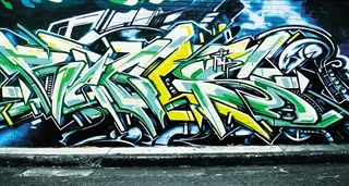 墙体涂鸦抽象绘图意境装饰图图片