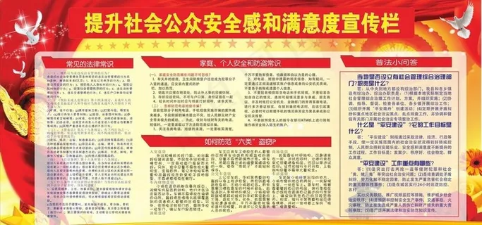 提升社会公众安全感和满意度宣传图片
