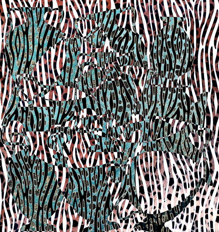 另类豹纹图片(3000X3283(DPI:254))psd模版下载