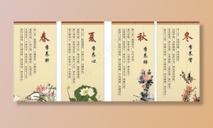 四季养生图片
