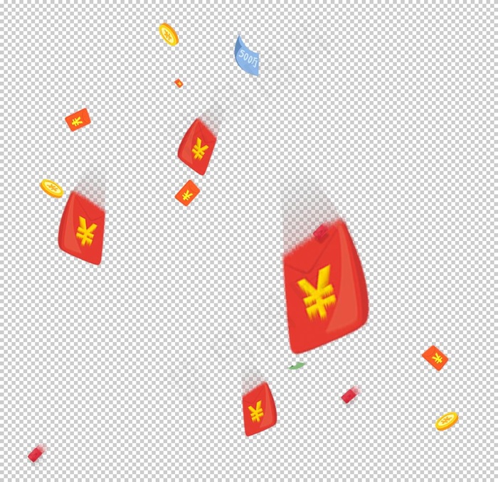 红包漂落图片