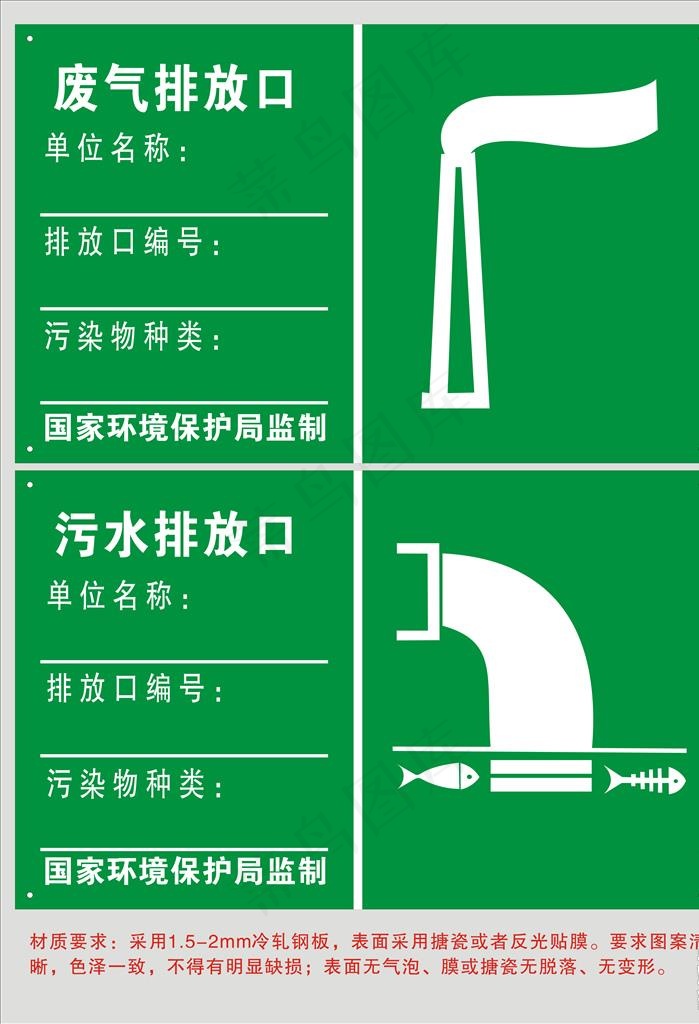 污水排放口图片cdr矢量模版下载