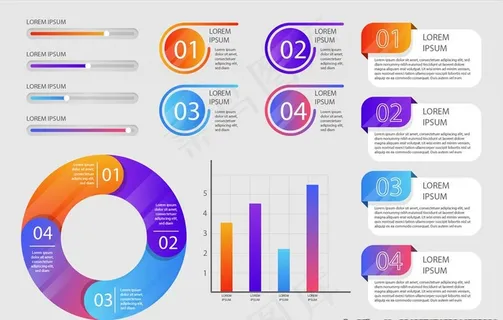演示文稿流程步骤图表图片