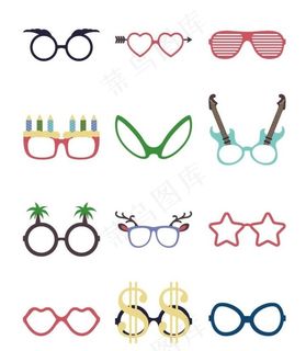 卡通眼镜图片