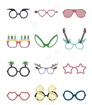 卡通眼镜图片