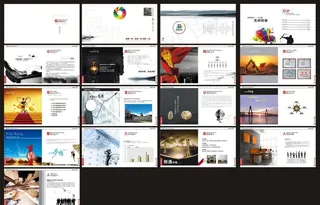 企业画册设计矢量素材图片