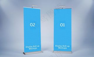 易拉宝VI样机图片