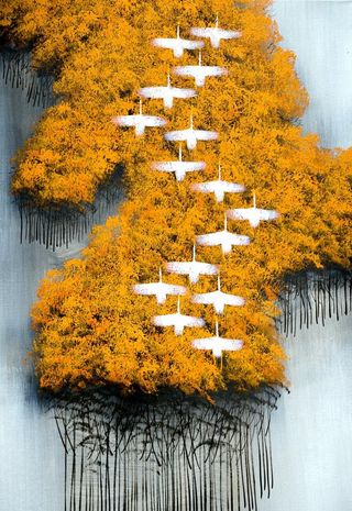 玄关晶瓷画图片