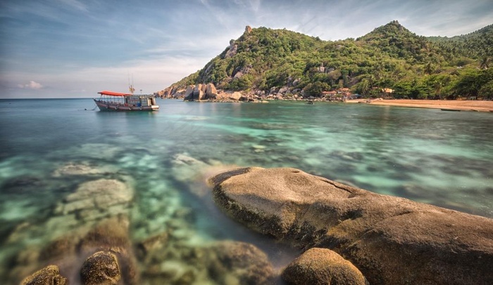海湾岸礁图片